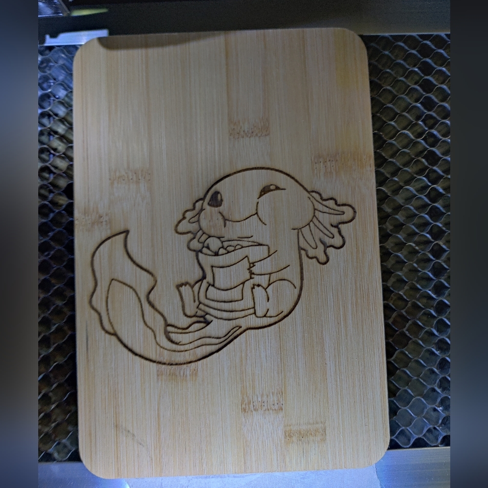 Axolotl cutting board
